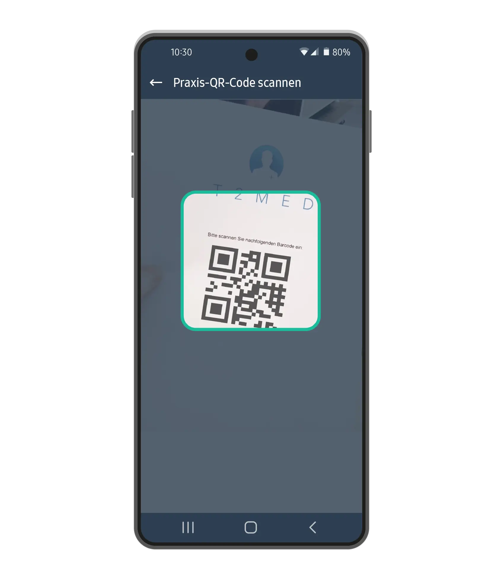 Patmed App: Verbindung per QR-Code herstellen