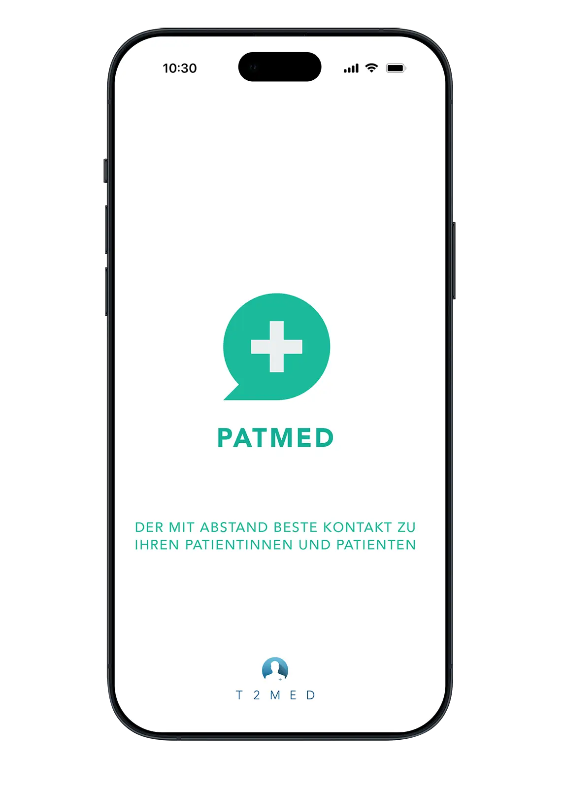 Patmed App Startbildschirm